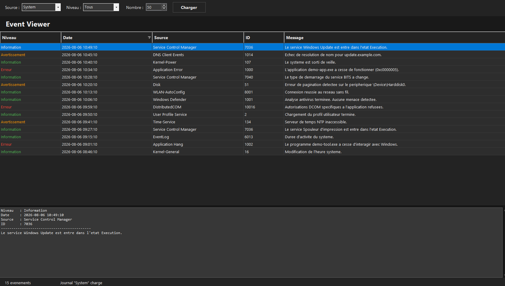 Event Viewer